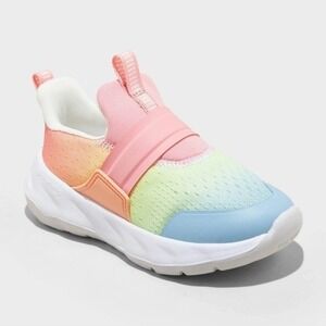 Toddler Girl All In Motion Multi Dannie Slip-On Sneakers 12T New With Tags